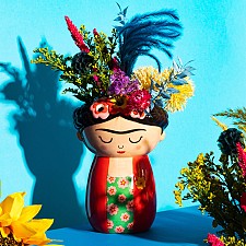 Vaso da parete forma di Frida Kahlo