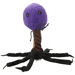 Peluche del virus batteriofago T4