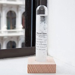 Storm Glass, stazione meteorologica in vetro a forma di tubo