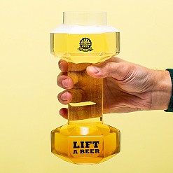 Bicchiere da birra a forma di manubrio