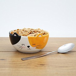 Ciotola per la colazione a forma di gatto