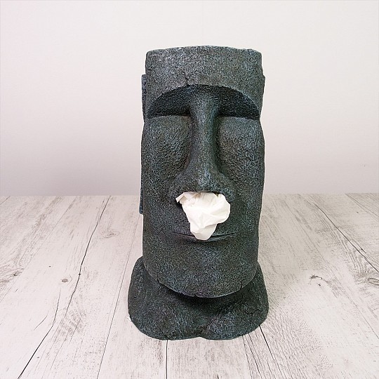 Questo Moai dispenserà fazzoletti dal naso