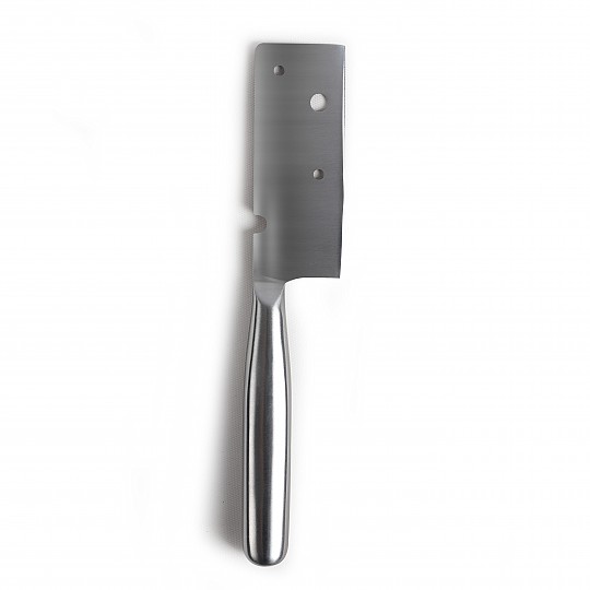 Un coltello per tagliare il formaggio in acciaio inox