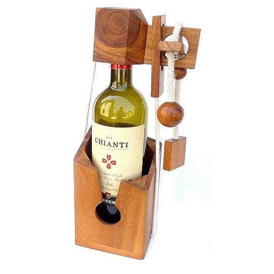 Un puzzle per racchiudere le bottiglie di vino