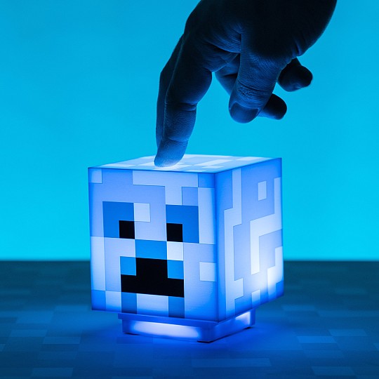 Lampada di Minecraft a forma di Creeper carico