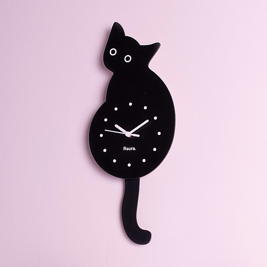 Orologio da parete a forma di gatto