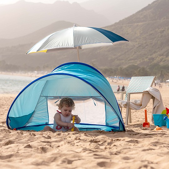 Tenda da spiaggia con piscina per bambini