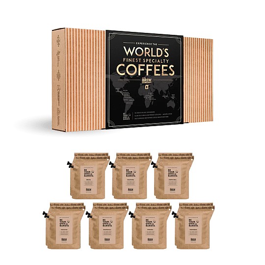 Caffè provenienti da Brasile, Costa Rica, Tanzania, Colombia, Guatemala, Honduras e Ruanda.