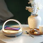 Caricatore wireless con lampada e altoparlante