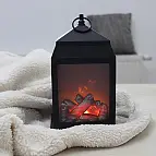 Simula l'effetto della combustione dei tronchi