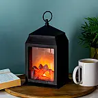 Lanterna con mini camino a led