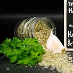 Sale marino con aglio e prezzemolo