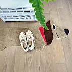 Tappeto a forma di bassotto