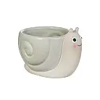 Realizzato in gres e dipinto a mano.