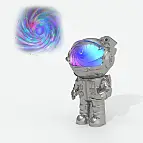 Astronauta proiettore di Via Lattea
