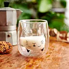 Glasito tazza da caffè a doppia parete gatto fortunato