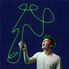 ZipString Luma Giocattolo in corda galleggiante fosforescente al buio