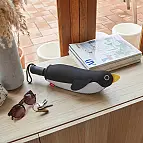 Ombrello automatico con custodia a forma di pinguino