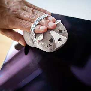 Pulisci schermo in microfibra a forma di gatto