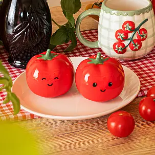 Porta sale e pepe a forma di pomodorino