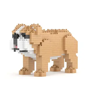 Blocchi di costruzione per creare un mini cucciolo di Bulldog Inglese