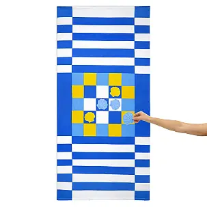 Asciugamano da spiaggia originale con motivo Tic-Tac-Toe