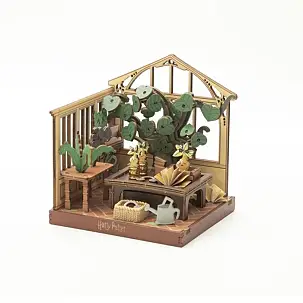 Mini modellino della lezione di erboristeria di Harry Potter