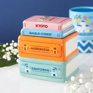 Bruciatore di oli essenziali a forma di libri