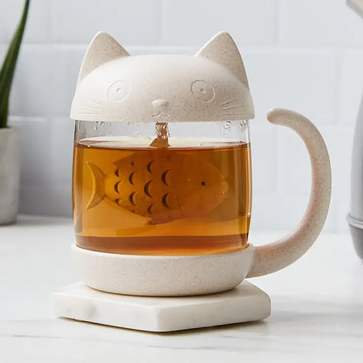 Tazza da tè a forma di gatto