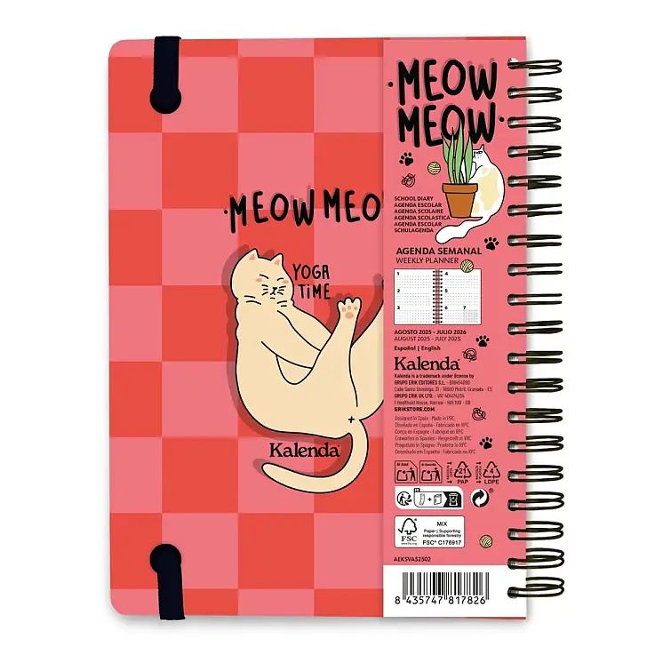 Formato A5, vista settimana