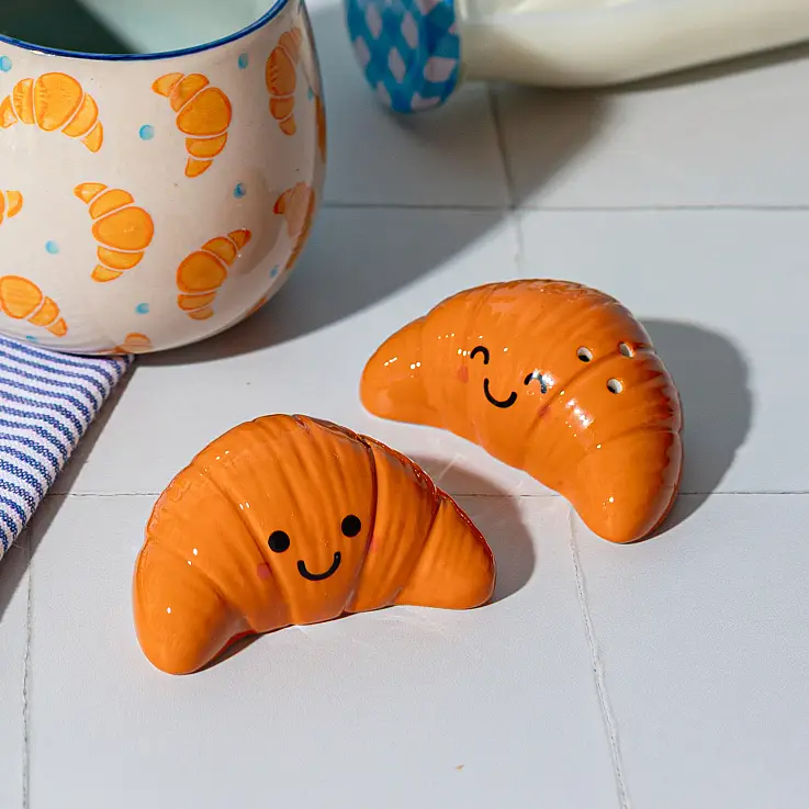 Porta sale e pepe a forma di croissant