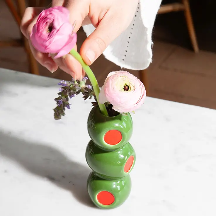 Mini vaso a forma di olive