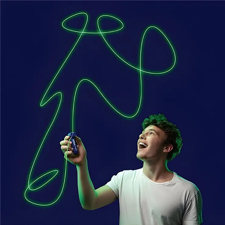 ZipString Luma Giocattolo in corda galleggiante fosforescente al buio