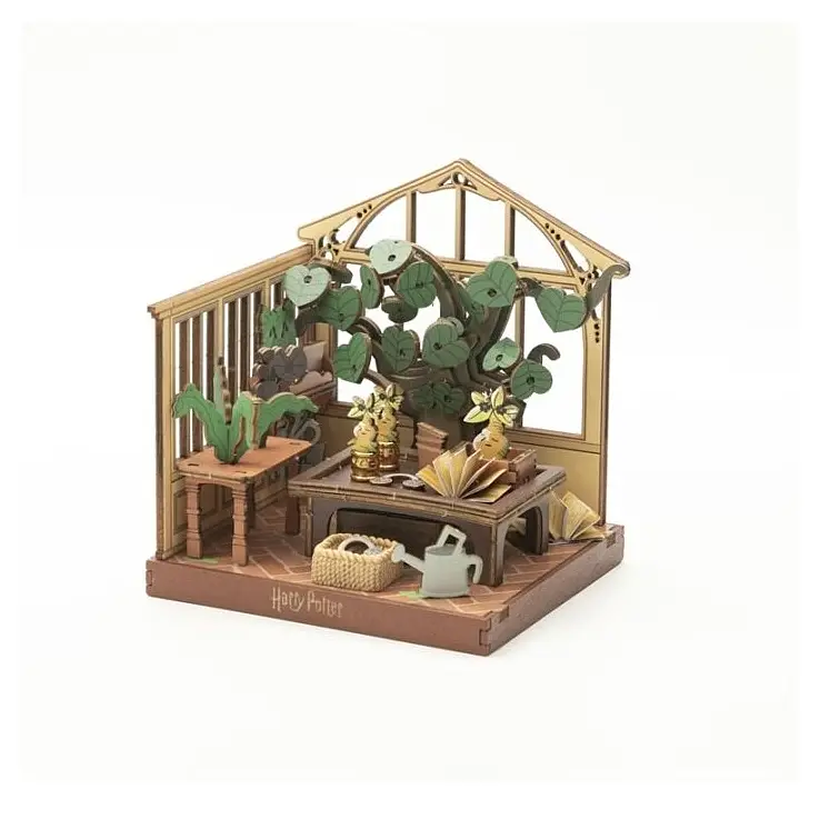 Mini modellino della lezione di erboristeria di Harry Potter